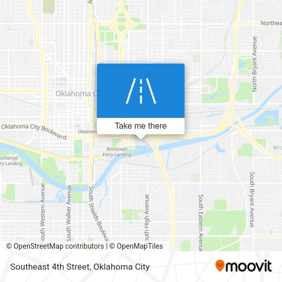 Southeast 4th Street map