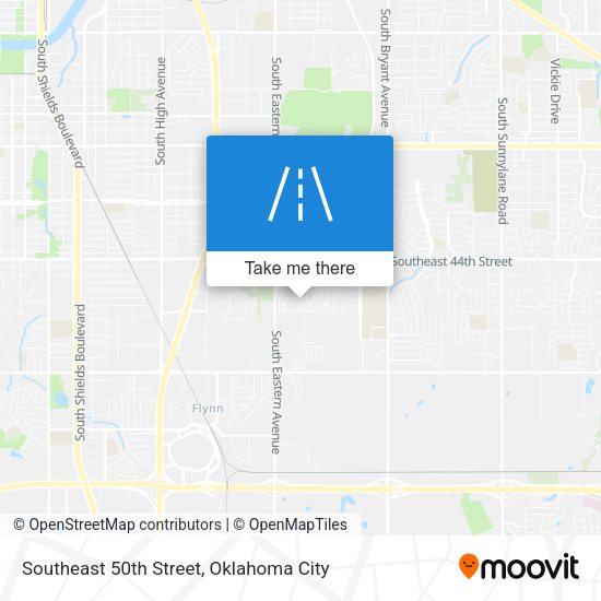 Southeast 50th Street map