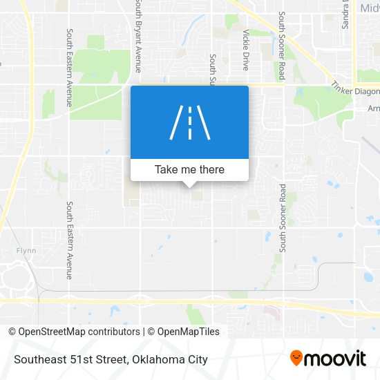 Southeast 51st Street map