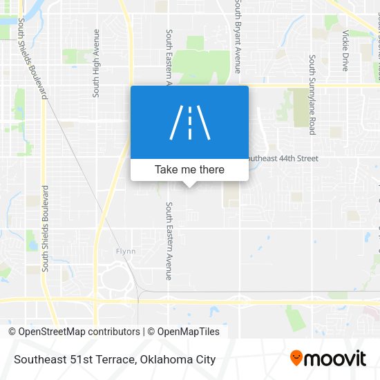 Southeast 51st Terrace map