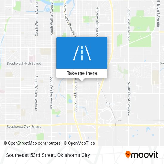 Southeast 53rd Street map
