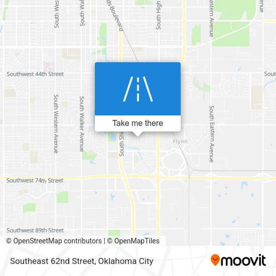 Southeast 62nd Street map