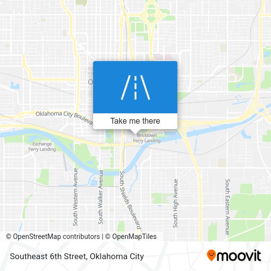 Southeast 6th Street map
