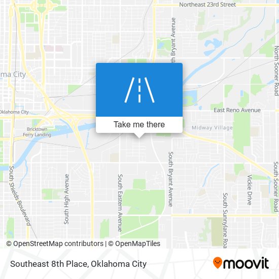 Southeast 8th Place map