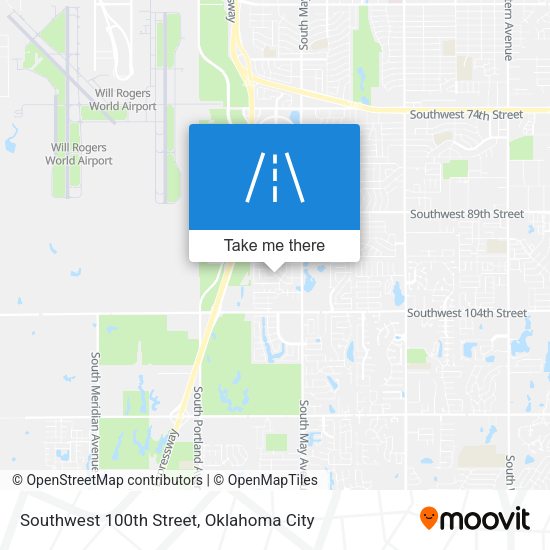 Southwest 100th Street map