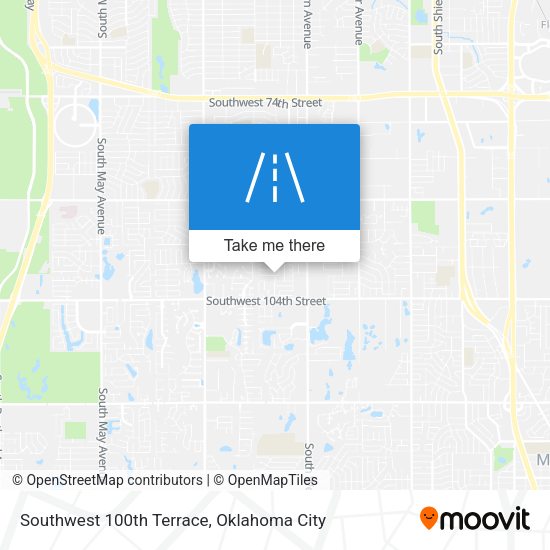 Southwest 100th Terrace map
