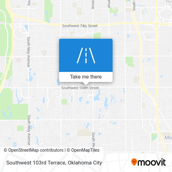 Southwest 103rd Terrace map