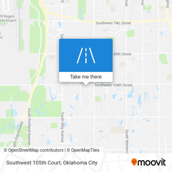 Southwest 105th Court map