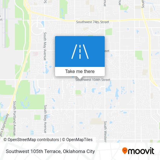 Southwest 105th Terrace map