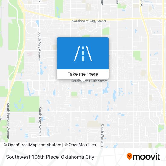Southwest 106th Place map