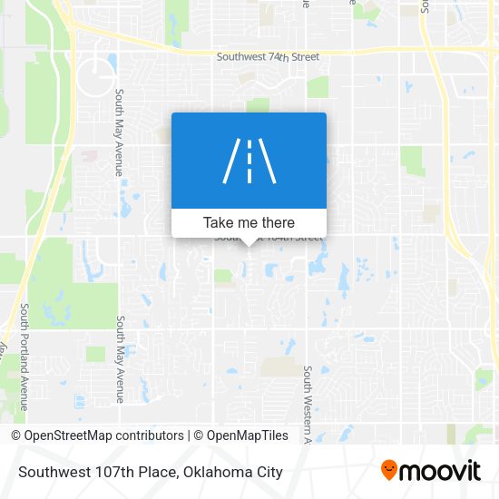 Southwest 107th Place map