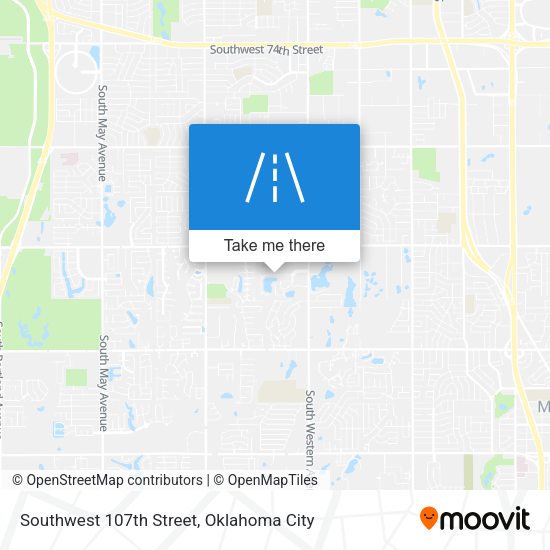 Southwest 107th Street map