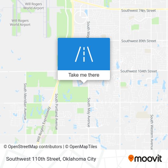 Southwest 110th Street map