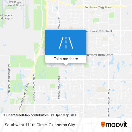 Southwest 111th Circle map