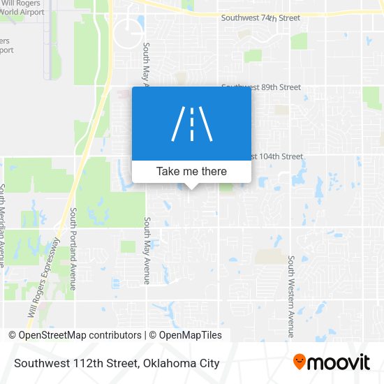 Southwest 112th Street map