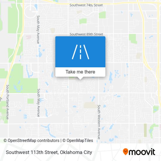 Southwest 113th Street map