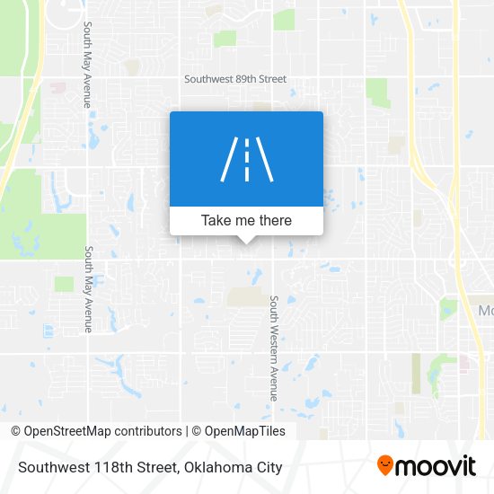 Southwest 118th Street map