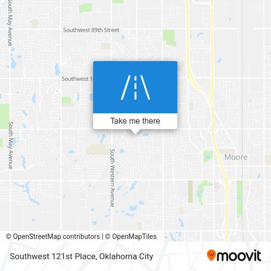 Southwest 121st Place map