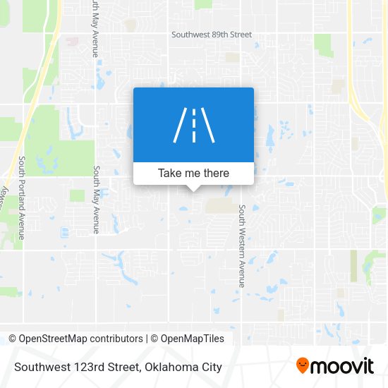 Southwest 123rd Street map