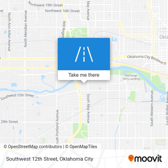 Southwest 12th Street map