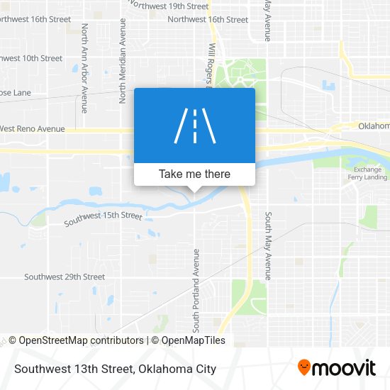 Southwest 13th Street map