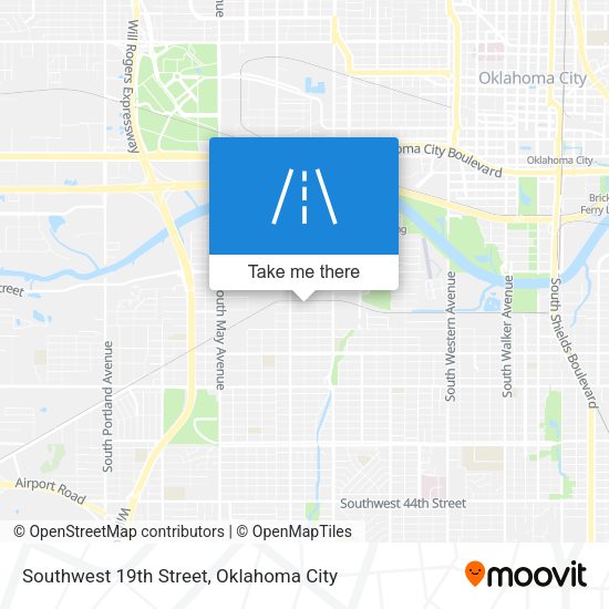 Mapa de Southwest 19th Street