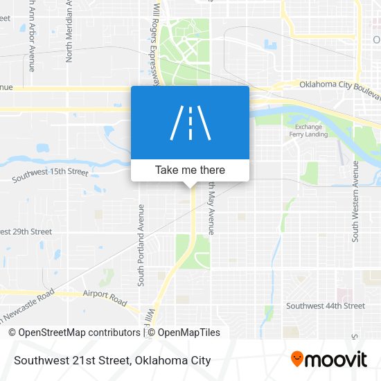 Mapa de Southwest 21st Street