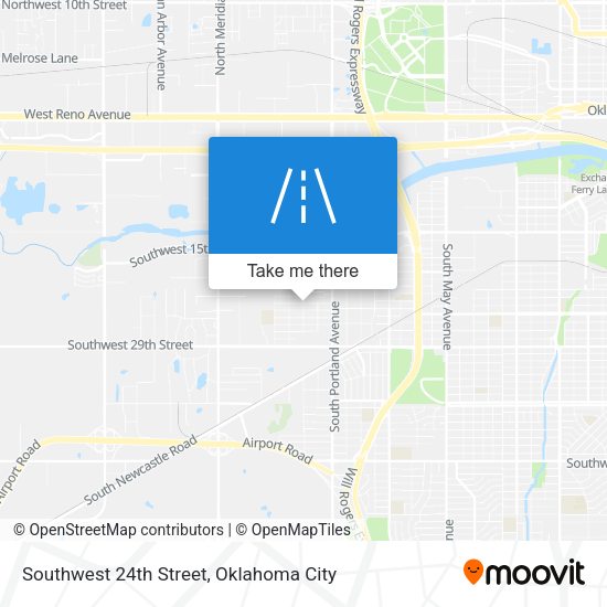 Southwest 24th Street map
