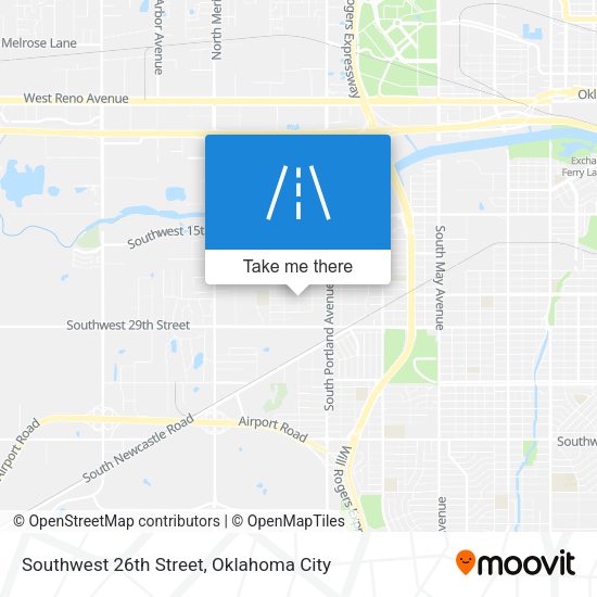 Southwest 26th Street map