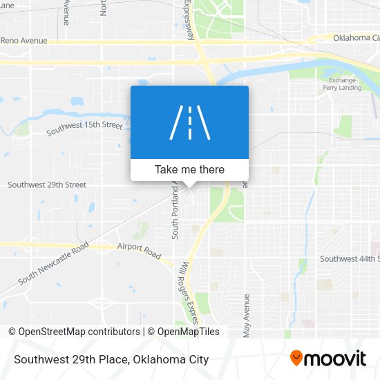 Southwest 29th Place map