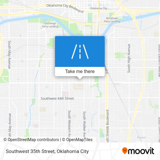 Southwest 35th Street map