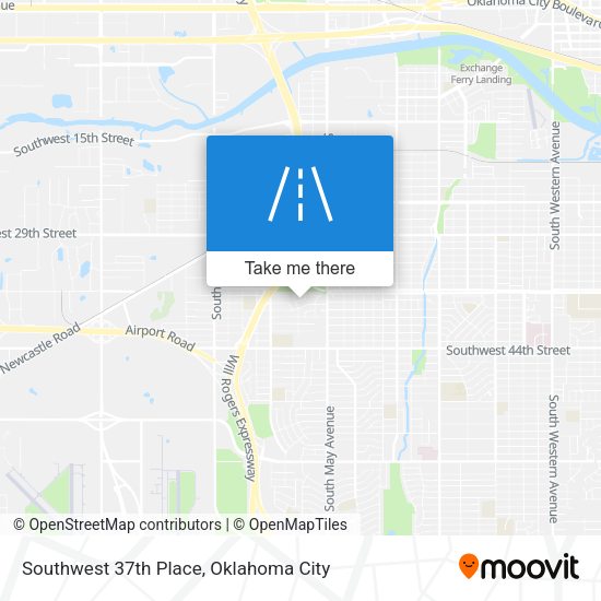 Southwest 37th Place map