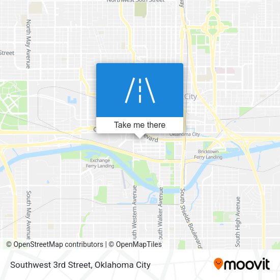 Southwest 3rd Street map