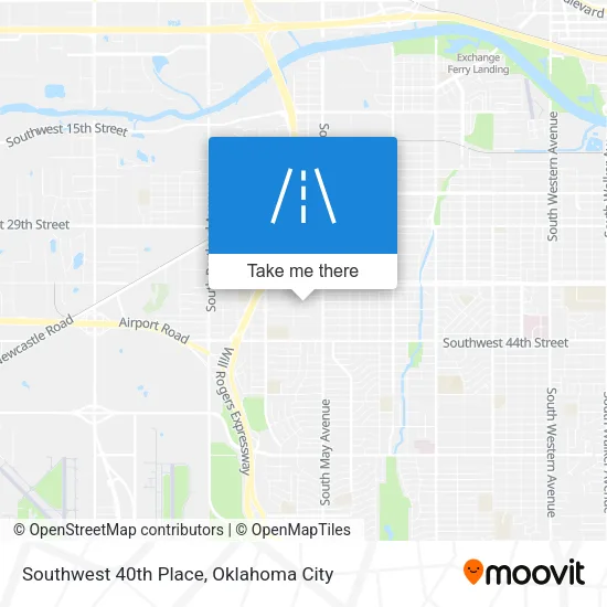 Southwest 40th Place map
