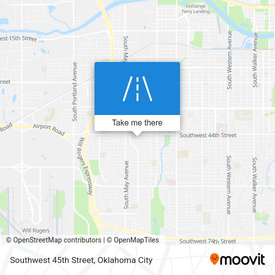 Southwest 45th Street map