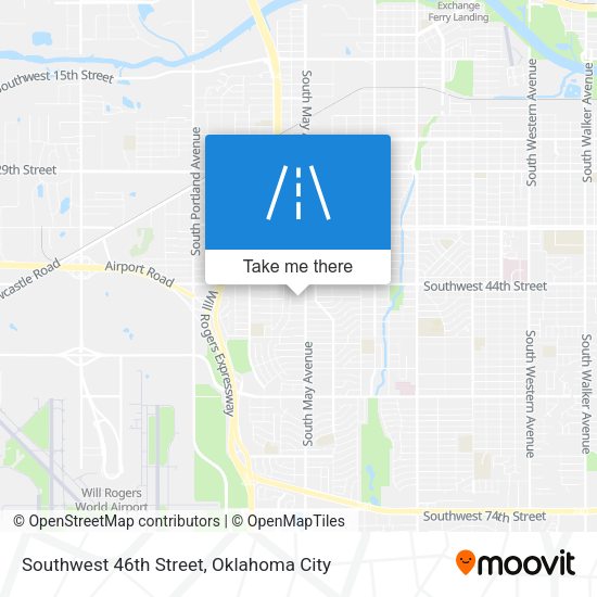 Southwest 46th Street map