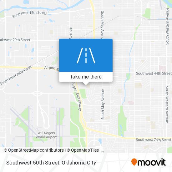 Southwest 50th Street map