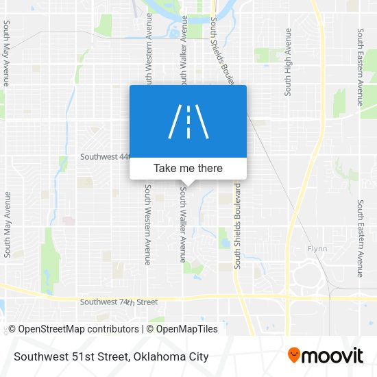 Southwest 51st Street map