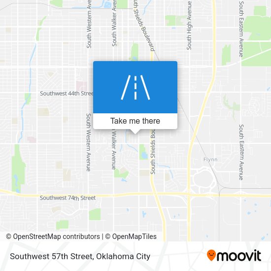 Southwest 57th Street map