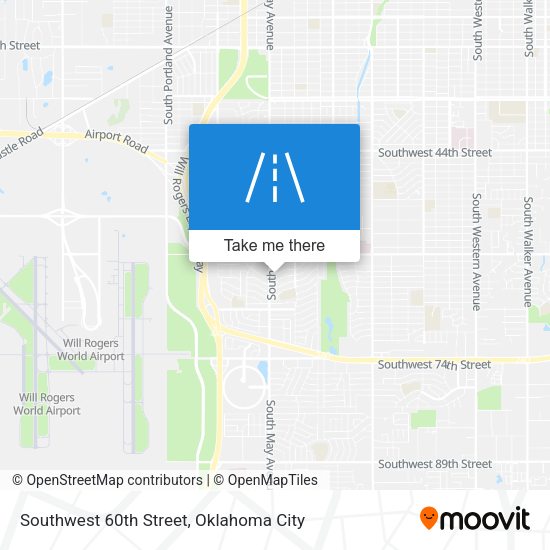 Southwest 60th Street map
