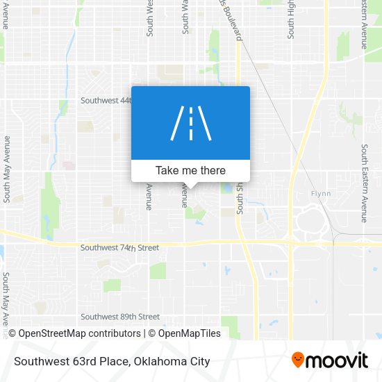 Southwest 63rd Place map