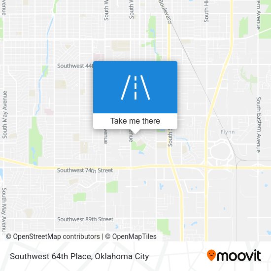 Southwest 64th Place map