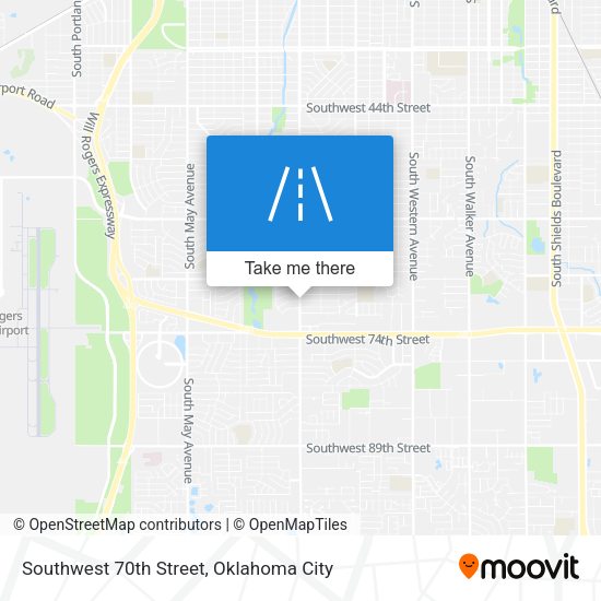 Mapa de Southwest 70th Street