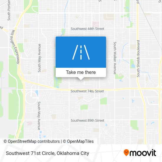 Southwest 71st Circle map