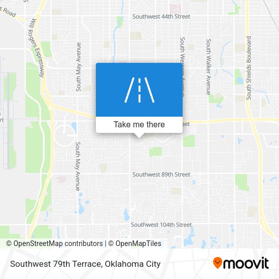 Southwest 79th Terrace map