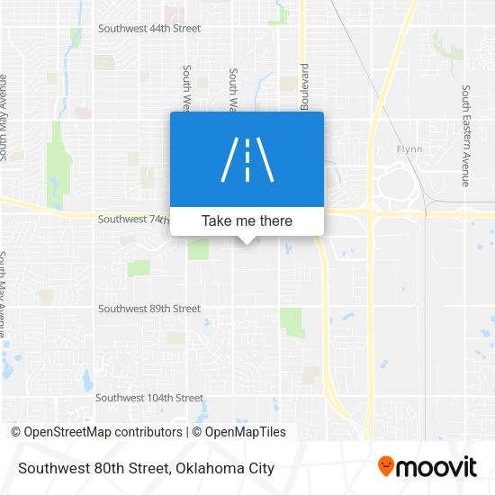 Southwest 80th Street map