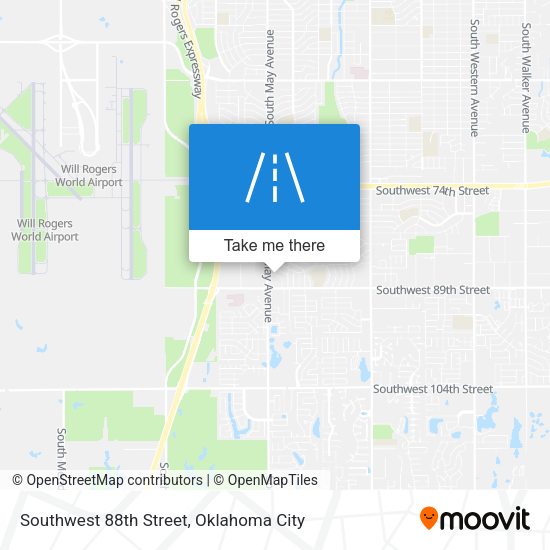 Southwest 88th Street map