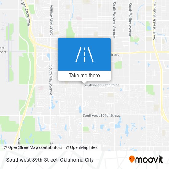 Southwest 89th Street map