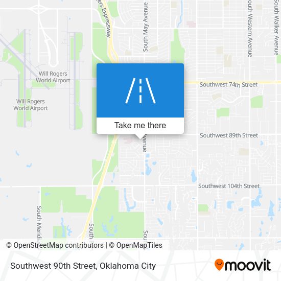 Southwest 90th Street map