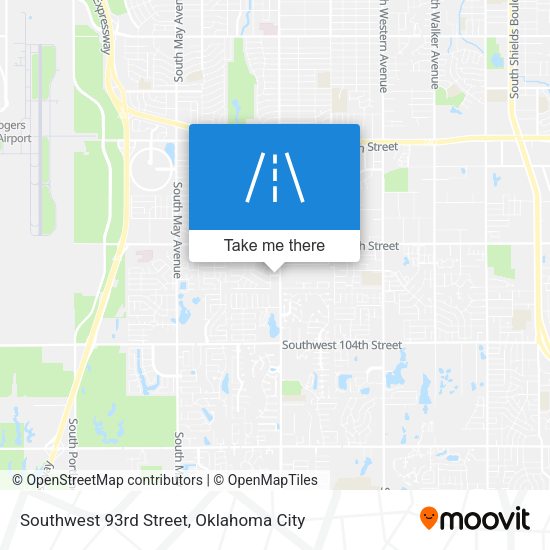Southwest 93rd Street map